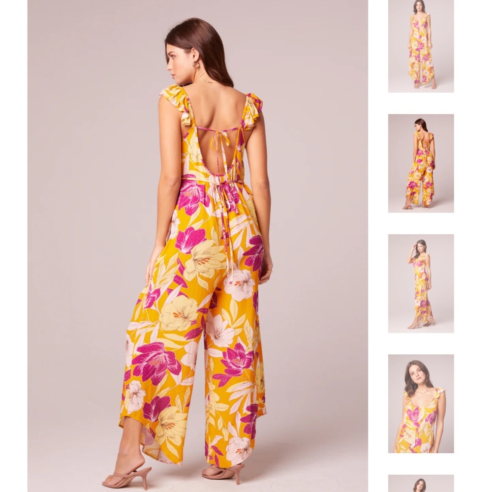 FINAL PRICE Band of Gypsies Vibrant Floral Jumpsuit
